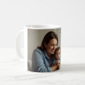 "Familienportrait mit Namen" Kaffeetasse (Vorderseite Links)