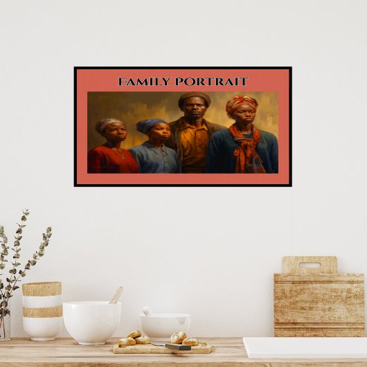 Familienportrait Poster (Küche)