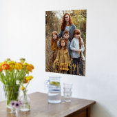 Familienportrait: Vertikaler Skriptname Foliendrucke (Ablage(Küche))