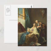 Familienportrait von François-Hubert Drouais Postkarte (Vorne/Hinten)