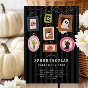 Familienportraits Halloween-Party Einladung
