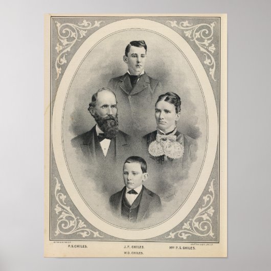 Familienportraits von Chilen Poster (Vorne)