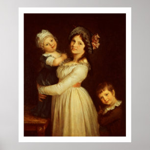 Familienporträt von Madame Anthony und ihre Kinde Poster