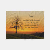 FAMILIENQUOTE FLEECEDECKE (Vorderseite (Horizontal))