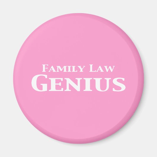 Familienrecht Genius Geschenke Magnet (Vorne)
