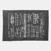 Familienregeln - Christliche Werte zum Zusammenleb Geschirrtuch (Horizontal)