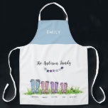 Familienregenboot, Wellington niedliche Geschenkde Schürze<br><div class="desc">Family rain boot,  wellington cute funny personalised elegant family gift. Ideal fathers day,  Mothers day,  anniversary,  new home,  birthdawday of Christmas gift. Dad,  Mom,  daughter and pet. Design. Verschluckbare Other-Kombinationen.</div>