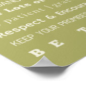 Familienreglerplakat Poster (Ecke)