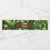 Familienreise Camping Grün Sommer Wiedersehen Urla Wasserflaschenetikett (Einzelnes Label)