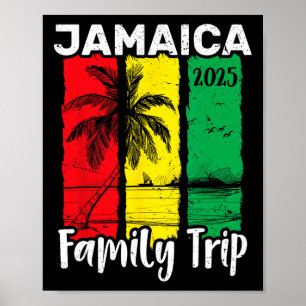 Familienreise Jamaika 2025 Tropische Insel Familie Poster