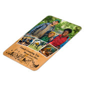 Familienreise mit 4 Fotos für Camping Magnet (Linke Seite)