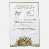 Familienrezept Kindermädchen Faun im Grünen Tee Geschirrtuch (Vertikal)