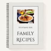 Familienrezeptbuch für jede Küche Notizblock (Vorderseite)