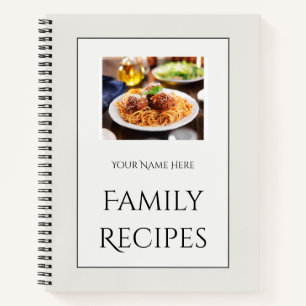 Familienrezeptbuch für jede Küche Notizblock