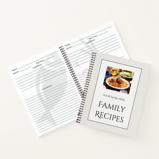 Familienrezeptbuch für jede Küche Notizblock (Innenseite)