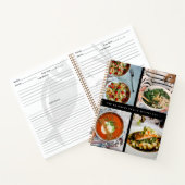 Familienrezepte 4 Foto Rezept Kollektion Schwarz Notizblock (Innenseite)