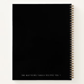 Familienrezepte 4 Foto Rezept Kollektion Schwarz Notizblock (Rückseite)