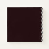 Familienrezepte - Black Gold Script Kochbuch Notizblock (Rückseite)