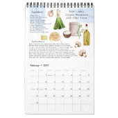 Familienrezepte Heirloom Keepake | Wasserfarbe Kalender (Feb 2027)