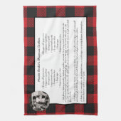 Familienrezepte Holiday Keepake Red Buffalo Karier Geschirrtuch (Vertikal)