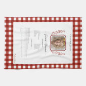 Familienrezepte Keepake Square Foto Geschirrtuch (Horizontal)