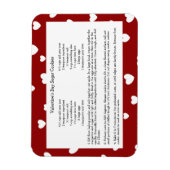 Familienrezepte Keepake Valentinstag Magnet (Vertikal)