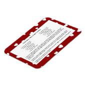 Familienrezepte Keepake Valentinstag Magnet (Linke Seite)