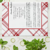 Familienrezepte Weihnachten Keepake Geschirrtuch (Gefaltet)