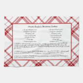 Familienrezepte Weihnachten Keepake Geschirrtuch (Horizontal)