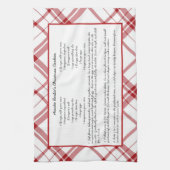 Familienrezepte Weihnachten Keepake Geschirrtuch (Vertikal)