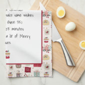 Familienrezepte Weihnachten Keepake Geschirrtuch (Viertel Falte)