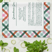 Familienrezepte Weihnachten Keepake Geschirrtuch (Gefaltet)