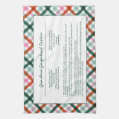 Familienrezepte Weihnachten Keepake Geschirrtuch (Vertikal)