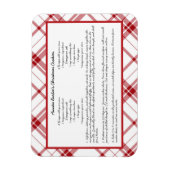 Familienrezepte Weihnachten Magnet (Vertikal)