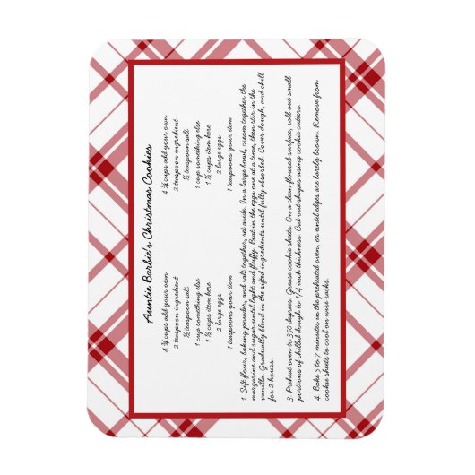 Familienrezepte Weihnachten Magnet (Vertikal)
