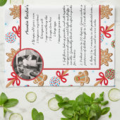 Familienrezepte Weihnachtsgebäck Weihnachtskost Geschirrtuch (Gefaltet)