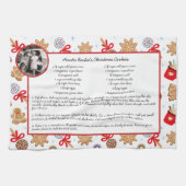 Familienrezepte Weihnachtsgebäck Weihnachtskost Geschirrtuch (Horizontal)