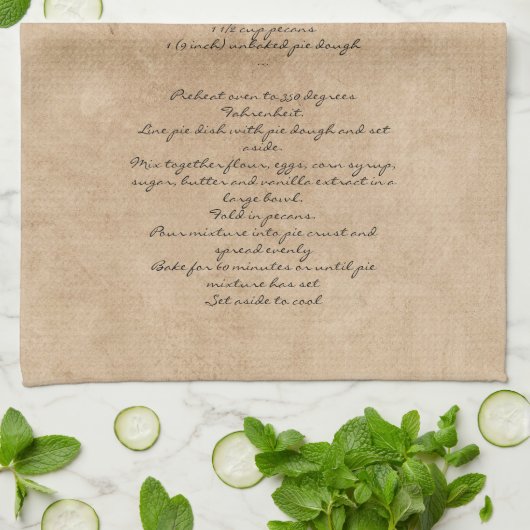 Familienrezeption: Benutzerdefinierter Text beibeh Geschirrtuch (Gefaltet)