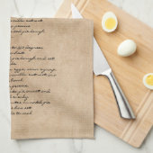 Familienrezeption: Benutzerdefinierter Text beibeh Geschirrtuch (Viertel Falte)