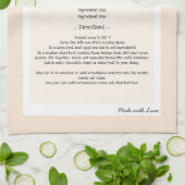 Familienrezeption: Heirloom-Text beibehalten Geschirrtuch (Gefaltet)