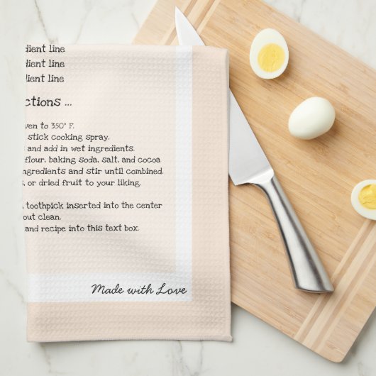 Familienrezeption: Heirloom-Text beibehalten Geschirrtuch (Viertel Falte)