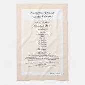 Familienrezeption: Heirloom-Text beibehalten Geschirrtuch (Vertikal)