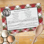 Familienrezeption Holiday Keepake Kariertes Foto G Geschirrtuch<br><div class="desc">Passen Sie dieses Familienrezept Urlaub Keepake Kariertes Foto Geschenkgutschein Küche Handtuch Urlaub Geschenk Idee zu feiern Freunde, Familie, oder eines Ihrer Lieblings-Menschen. Dieses personalisierte Geschenk macht ein gedankenvolles Weihnachtsgeschenk. Familie und Freunde werden Liebe dieses Familienrezept Urlaub Keepake Kariertes Foto Geschenkküche Handtuch personalisiert Weihnachtsgeschenk Idee. Es ist einfach, sich selbst zu...</div>