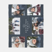 Familiensammlung 6 Foto einfache moderne Marine Fleecedecke (Vorderseite)