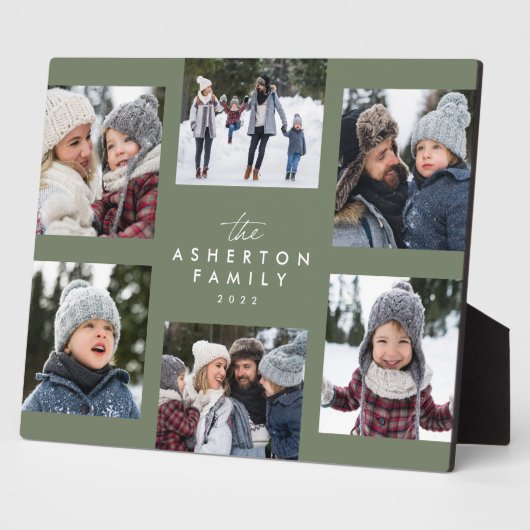 Familiensammlung 6 Foto schlichtes modernes schlin Fotoplatte (Seite)