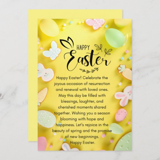 Familiensegnung Feiertagskarte (Vorne/Hinten)