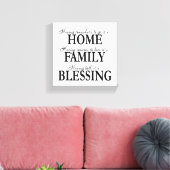 Familiensegnung Leinwanddruck (Insitu (Wohnzimmer))