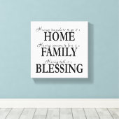 Familiensegnung Leinwanddruck (Insitu (Holzboden))