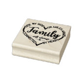 Familienseitig oder meilenweit auseinander zitiere gummistempel (Stempel)