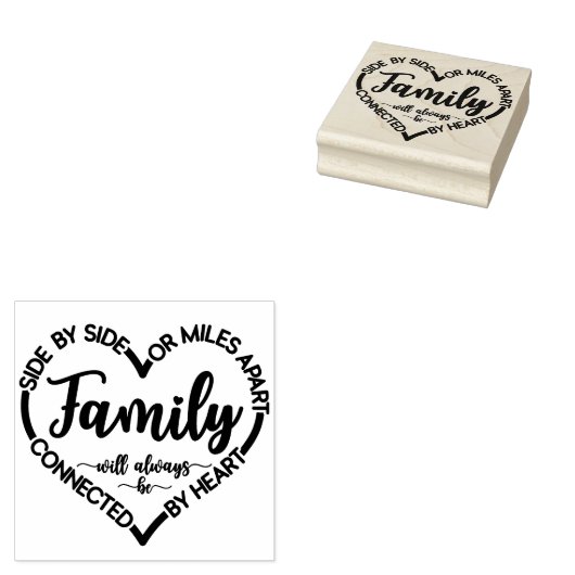 Familienseitig oder meilenweit auseinander zitiere gummistempel (Stempel)